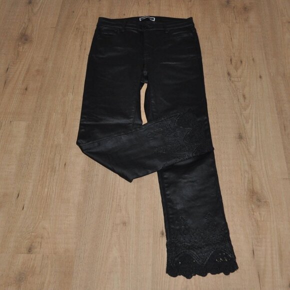 MELANIE LYNE women's black pants small - Picture 1 of 3